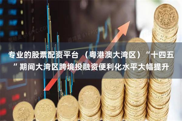 专业的股票配资平台 （粤港澳大湾区）“十四五”期间大湾区跨境投融资便利化水平大幅提升