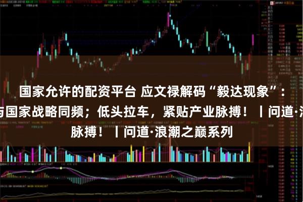 国家允许的配资平台 应文禄解码“毅达现象”：抬头看天，与国家战略同频；低头拉车，紧贴产业脉搏！丨问道·浪潮之巅系列